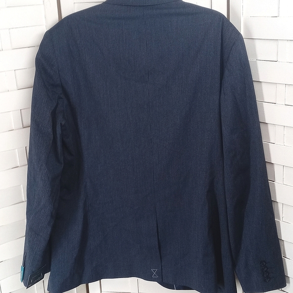 Perry Ellis Men's Slim Fit Machine Washable Wrinkle Resistant Suit Jacket - Picture 6 of 14